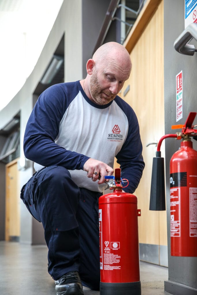 Gary Staines of Staines Safety Services based in East Cleveland covering England, and Scotland for fire safety inspections