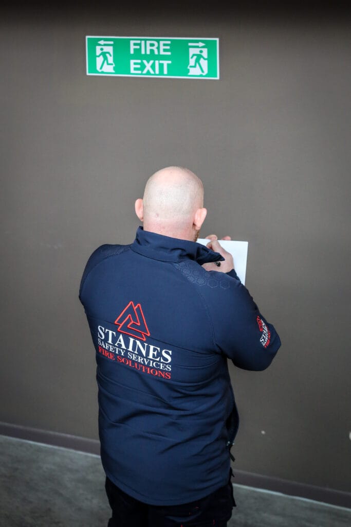 Safety checks with Staines Safety Services, covering the UK for annual fire risk assessments, and health and safety consultants